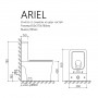 ARIEL Унитаз напольный Дюропласт 650*370*780 HAYZBURG