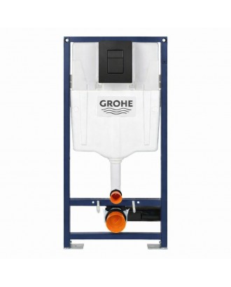 Инсталляция 580 RAPID SL + прямоугольная кнопка Черный Мат 38322001