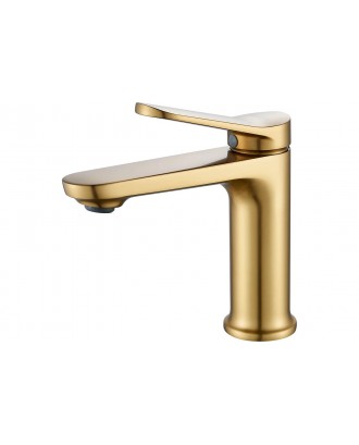 S4301G Смеситель для раковины Сатиновое золото