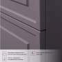 Pino 75 Комплект тумба Сиреневый (744х474х640) подвесная + раковиной Alisa 75