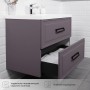 Pino 75 Комплект тумба Сиреневый (744х474х640) подвесная + раковиной Alisa 75