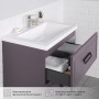 Pino 75 Комплект тумба Сиреневый (744х474х640) подвесная + раковиной Alisa 75