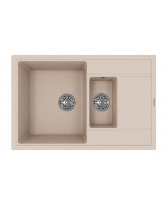 ЛИПСИ 780 K БЕЖЕВЫЙ FG Кухонная мойка из кварцевого композита / 780 * 510 * 217 "FLORENTINA"