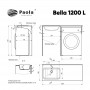 BELLA 1200 L Умывальник из литьевого мрамора /120*48 "PAOLA"