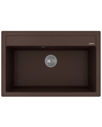 ЛИПСИ 770 БРАУНИ FG Кухонная мойка из кварцевого композита / 770 * 510 * 217 "FLORENTINA"