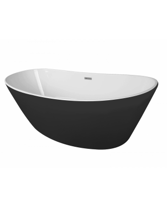 EASTON AZ-1337В Ванна акриловая черная свободностоящая 1800x820x600 мм