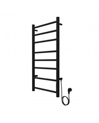 PARMA 400/800 Полотенцесушитель электрический ЧЕРНЫЙ R 8 пер. AZARIO