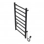 PARMA 400/800 Полотенцесушитель электрический ЧЕРНЫЙ R 8 пер. AZARIO
