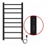 PARMA 400/800 Полотенцесушитель электрический ЧЕРНЫЙ R 8 пер. AZARIO