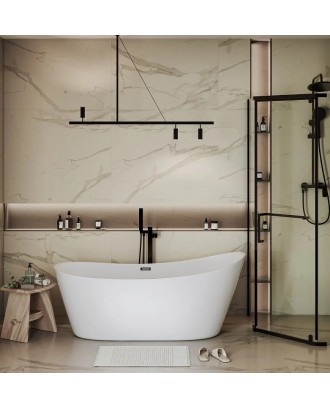 GR-2102 Galaxy Ванна отдельностоящая 170х75х72 цвет белый Grossman