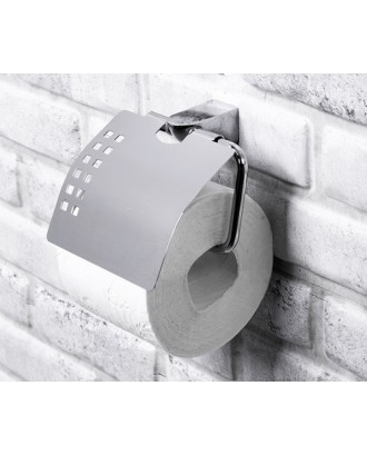 WK Держатель туалетной бумаги с крышкой хром K-8325
