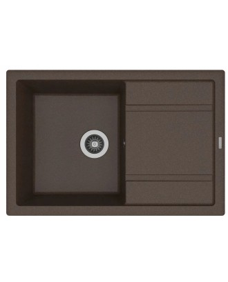 ЛИПСИ 760 БРАУНИ FG Кухонная мойка из кварцевого композита / 760 * 510 * 217 "FLORENTINA"