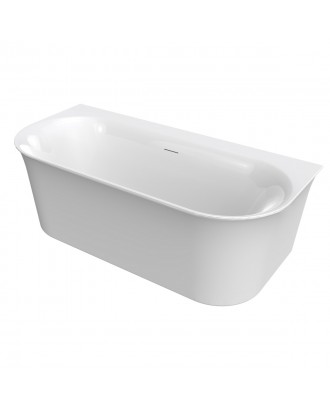 Alba 1500x800x600 Ванна акриловая Azario отдельностоящая/пристенная, в комплекте с сифоном и металли