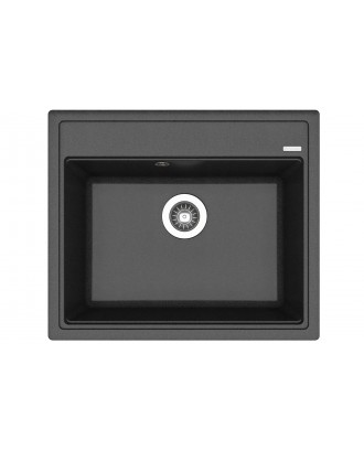 ЛИПСИ 600 АНТРАЦИТ FG Кухонная мойка из кварцевого композита / 600 * 510 * 217 "FLORENTINA"