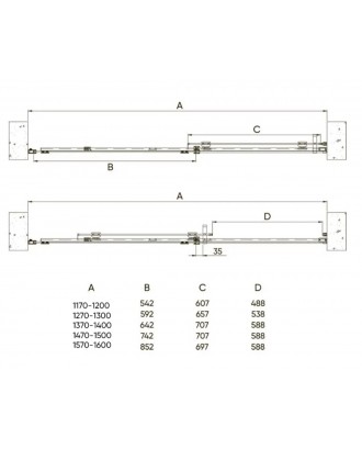 VN70GR-160-01-C4 Душевая дверь 160*195*6