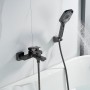 S9602T Смеситель для ванны 25 см Оружейная сталь