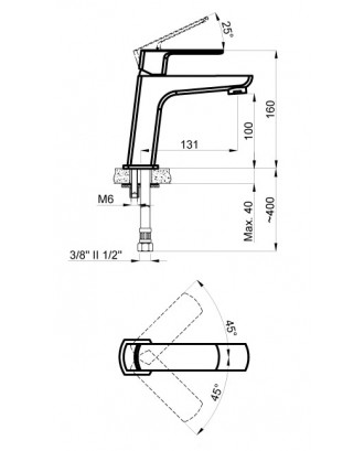 ATRI Смеситель для раковины AZ-15964501