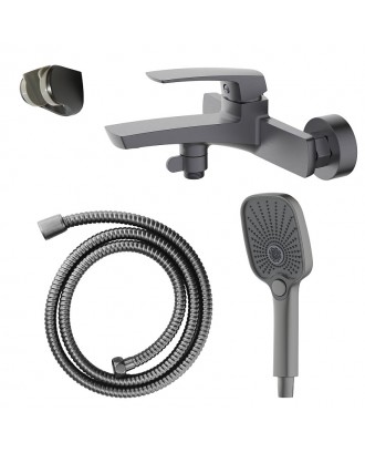 Conda Смеситель для ванны с ручным душем, серый графит AZ-K3011GR