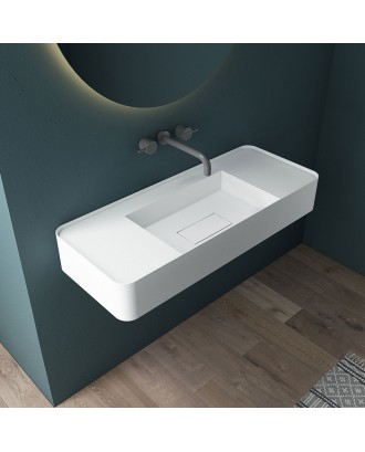 Раковина Solid Surface Vincea VWB-6S312MW 1200*400*150 подвесная цвет белый матовый