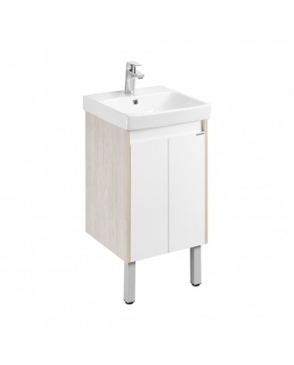 СКАНДИ Doors 45 тумба Белый/Дуб Верона  Под умывальник Адриана 45 "AQUATON"