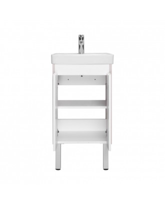 СКАНДИ Doors 45 тумба Белый/Дуб Верона  Под умывальник Адриана 45 "AQUATON"