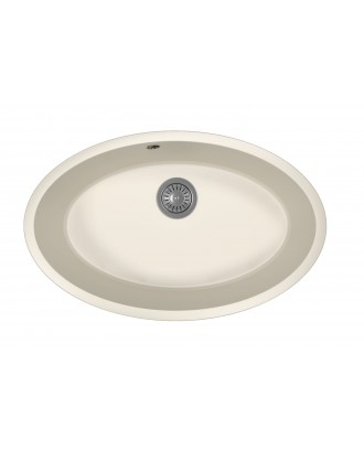 ВЕГА ОВАЛ ЖАСМИН Кухонная мойка из кварцевого композита / 700 * 440 * 217 "FLORENTINA"