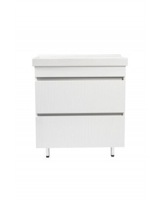 Акцент 80 тумба напольная 2 двери с раковиной Fest 80