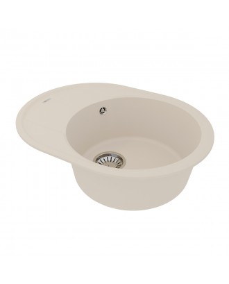 LACHA 620 ШАМПАНЬ Мойка кухонная из кварц-гранита / 620*470*197 "LEMARK"
