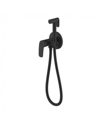 Rora RORBLR0M08 Черный матовый Встраиваемый смеситель с гигиеническим душем Milardo