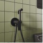 Rora RORBLR0M08 Черный матовый Встраиваемый смеситель с гигиеническим душем Milardo