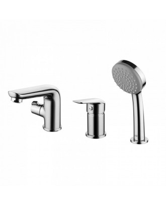 TORR Смеситель врезной на борт ванны / 3 позиции "IDDIS"