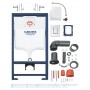 Инсталляция для унитаза 3в1 Grohe RAPID SL 38772001 brushed gold (квадрат матовое золото)