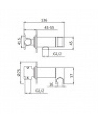 S147G Бренд "SHEVANIK" Встроенный гигиенический душ, золотой сатин