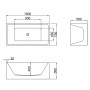 MODERN 1500x750x580 Ванна акриловая Azario отдельностоящая, в комплекте с сифоном и металлической ра