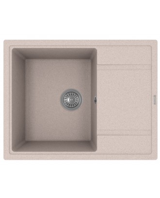 ЛИПСИ 650 ПЕСОЧНЫЙ FG Кухонная мойка из кварцевого композита / 650 * 510 * 217 "FLORENTINA"