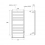 П8 500x800 Полотенцесушитель электрический Point Меркурий PN83858W диммер справа белый