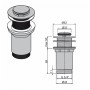 A394 Донный клапан без перелива "ALCA PLAST"