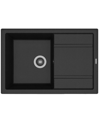 ЛИПСИ 760 НУАР FG Кухонная мойка из кварцевого композита / 760 * 510 * 217 "FLORENTINA"