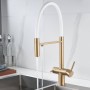 S178G Бренд "SHEVANIK" Смеситель для кухни с подключением фильтра питьевой воды, золотой