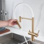 S178G Бренд "SHEVANIK" Смеситель для кухни с подключением фильтра питьевой воды, золотой