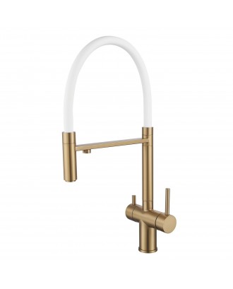 S178G Бренд "SHEVANIK" Смеситель для кухни с подключением фильтра питьевой воды, золотой