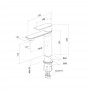 Смеситель для умывальника Milardo Maze MAZBL00M01