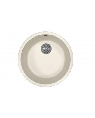 ВЕГА ЗЕРО ЖАСМИН Кухонная мойка из кварцевого композита / 490 * 490 * 217 "FLORENTINA"