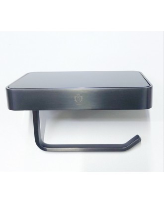 Держатель бумаги с полкой (стекло) 9517 Gun