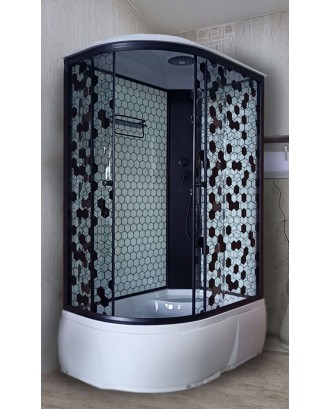 Душевая кабина 64 120*80*215 левая высокий поддон