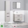 Pino 75 Комплект тумба кремовая (744х474х640) подвесная + раковиной Alisa 75, керамик