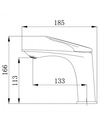 Lursy Cмеситель для раковины, черный мат AZ-K1049B
