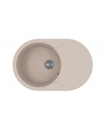ЛАЦИО 780 БЕЖЕВЫЙ Кухонная мойка из кварцевого композита / 780 * 510 * 217 "FLORENTINA"