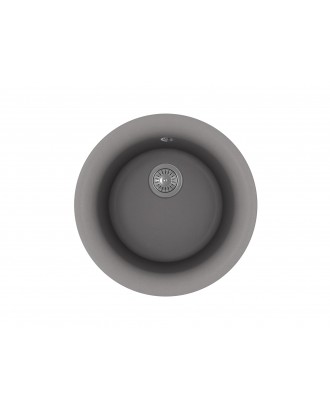 АНТИК 510 СЕРЫЙ ШЕЛК Кухонная мойка из кварцевого композита / 510 * 510 * 217 "FLORENTINA"