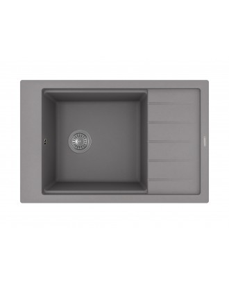 ЛИПСИ 780 P СЕРЫЙ ШЕЛК FG Кухонная мойка из кварцевого композита / 780 * 510 * 217 "FLORENTINA"